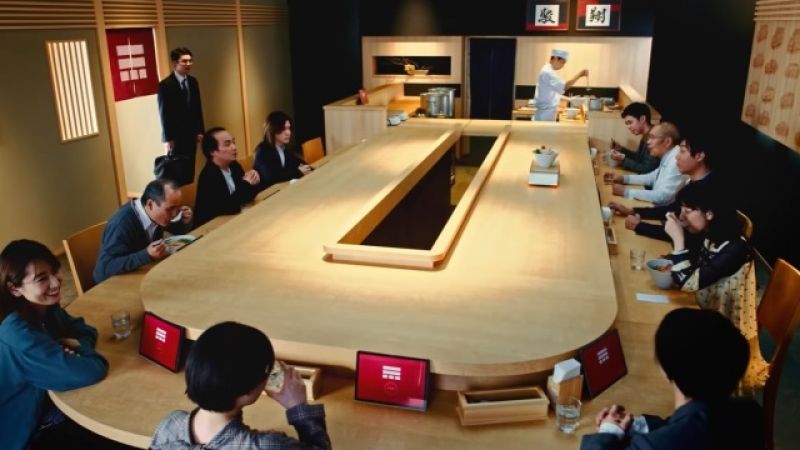 xe ô tô mini hoạt động tại nhà hàng ramen xe ô tô mini hoạt động tại nhà hàng ramen